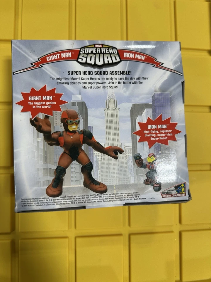 Figura de acción Marvel Super Hero Squad Giant Man and Iron Man paquete de mega tamaño H64 Foto 2 de 2