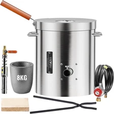 VEVOR Propane Melting Furnace Kit, 8KG Gas Metal Smelting Foundry 