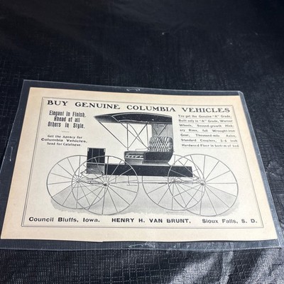 1905 Van Brunt Wagon - Council Bluffs IA - Sioux Falls SD - Farm Advertising