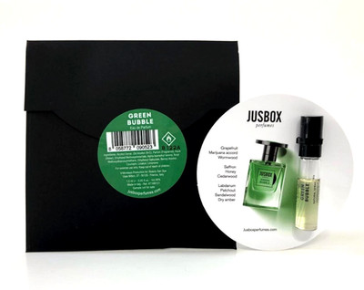 Jusbox Green Bubble Eau De Parfum EDP 1.5ml Vial Sample Spray