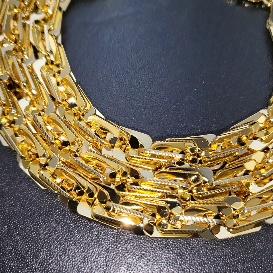 High-End Brass 14K Stamped 8mm 9