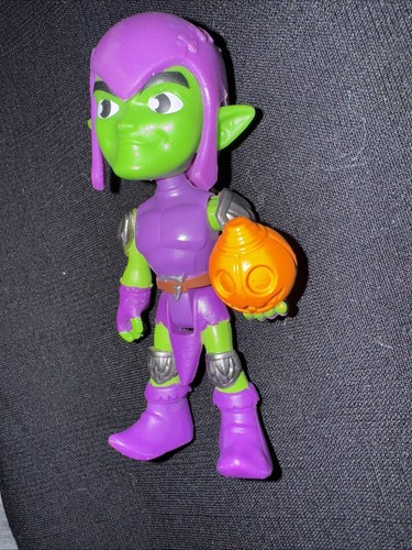 Disney Jr Spidey and His Amazing Friends Marvel Duende Verde 4” Figura Calabaza - Imagen 7 de 7