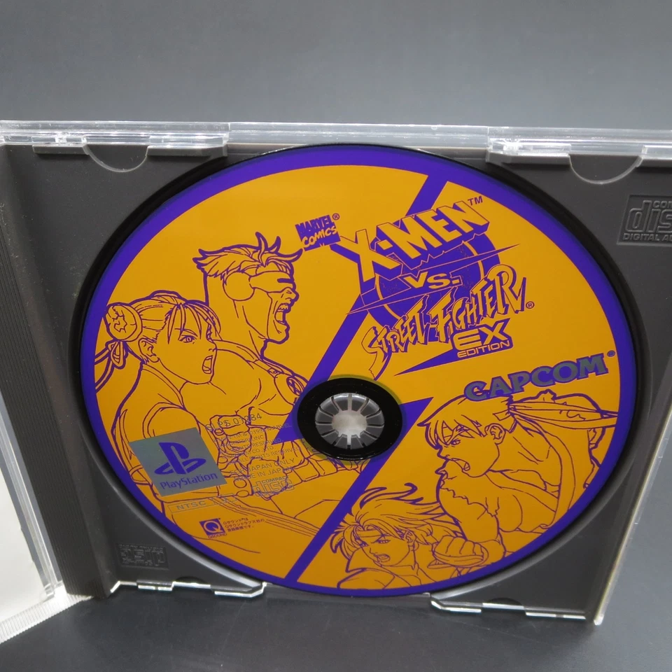 X Men Vs Street Fighter EX Edition PS1 with Spine Card PlayStation 1 Japan - Image 4 of 4