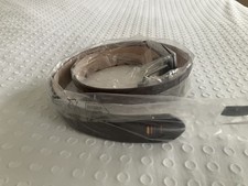 PAUL SMITH PS ARTIST STRIPE STITCH LEATHER BELT 36 WAIST BROWN RRP £75 BNWT