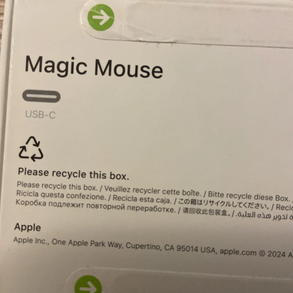 Apple Magic Mouse (Modell A3204) – Neu & OVP – USB-C – Schwarz/Silber - Bild 3 von 3