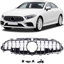 Kühlergrill Frontgrill im Stil Chrom schwarz für Mercedes CLS C257 Bj. 2018–2023 Kühlergrill Frontgrill im Stil Chrom schwarz für Mercedes CLS C257 Bj. 2018–2023