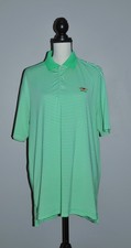Peter Millar Summer Comfort Polo Men's Medium Baltusrol Golf Club Striped Green