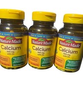 Nature Made Calcium with Vitamin D3 500 mg 130 Tabs - Pack of 3 Exp Sept/2026