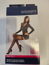 SIGVARIS Natural Thigh-Hi 15-20mmHg Size LL Medical Compression Hosiery NOS