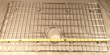 30 x 16 Stainless Steel Kitchen Sink Bottom Grid Rack Center Drain American St