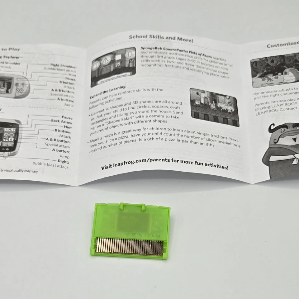 Spongebob Squarepants FISTS OF FOAM - LEAPFROG LEAPSTER EXPLORER Leappad - Image 2 of 2