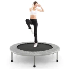 Goplus Mini Folding 36'' Trampoline Portable Recreational Fitness Rebounder