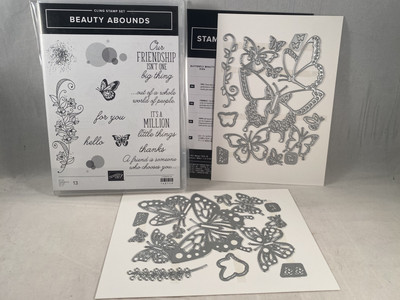 BEAUTY ABOUNDS Stamp Set BUTTERFLY BEAUTY Dies Stampin Up Million Thanks