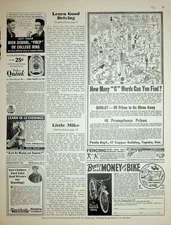 Original 1936 Vintage Bicycle Ad: The Monarch Silver King  #Collectives