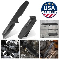 Versatile 4-3/4" Folding Pocket Knife - Black Stonewash Blade for Everyday Carry