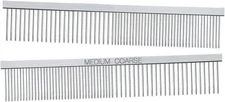 Master Grooming Tools Greyhound Combs — European-Style 7½", Chrome 