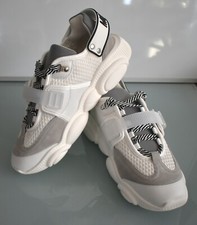 Moschino Couture White & Grey Teddy Monk Sneakers Size 10 £425 Made in Italy