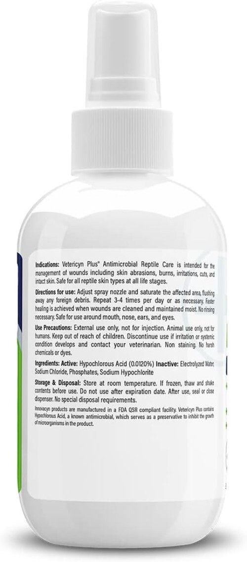 Veterinarian Recommended Reptile Wound Care Spray - 3oz Skin Repair Solution
