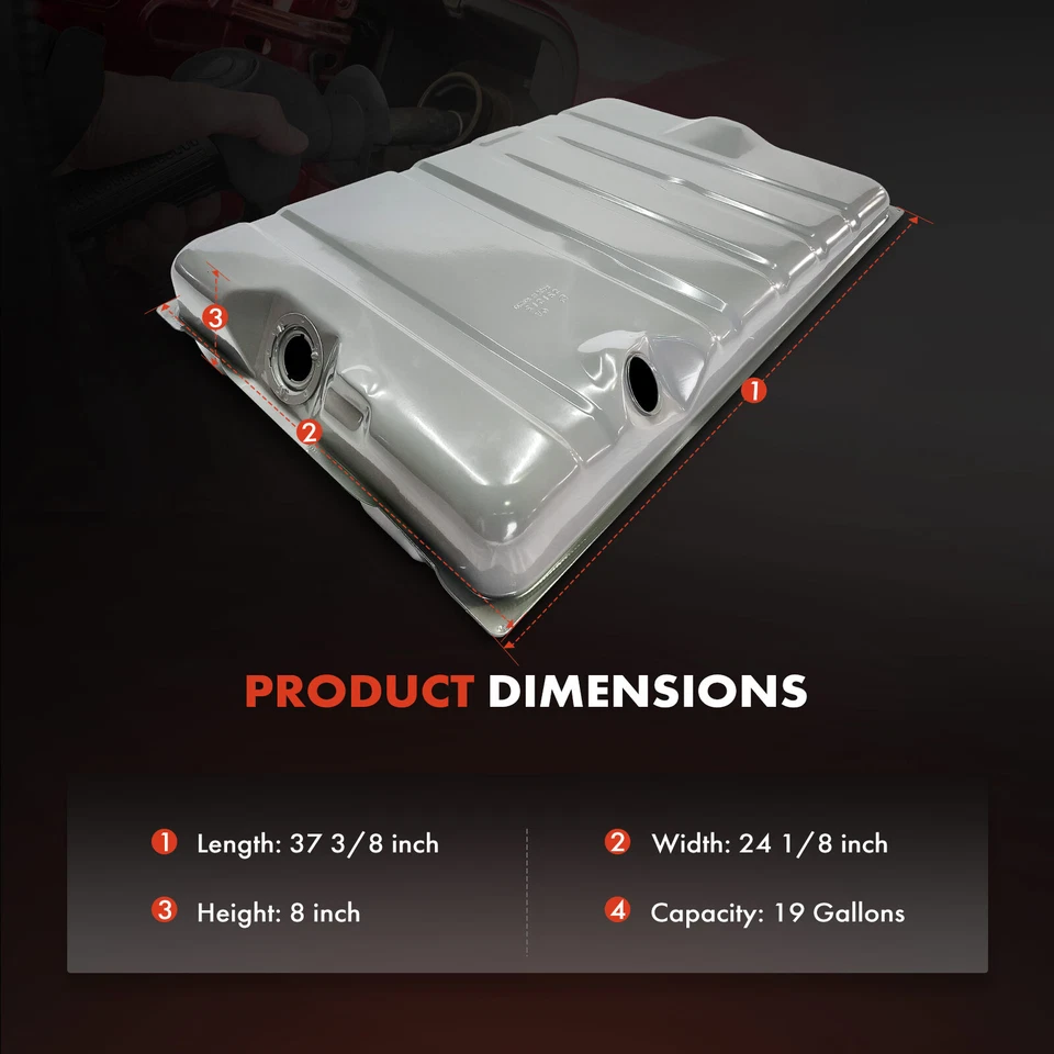 19 加仑油箱适用于道奇 Charger 1968 1969 1970 3.7L 升 5.2L 6.3L 7.0L 7.2L 升 — 第 4/4 张图片