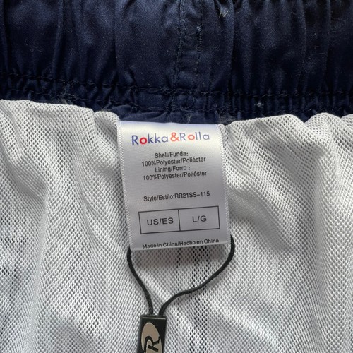 Rokka & Rolla Men’s Size Large L Swim Trunks Shorts Mesh Lined Quick Dry - Picture 2 of 5