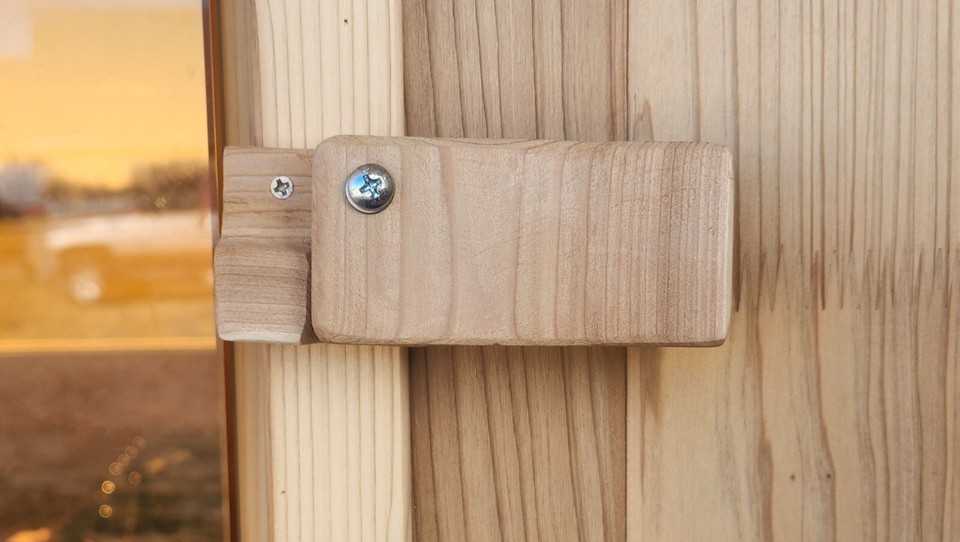 Sauna door latch glass saver eBay