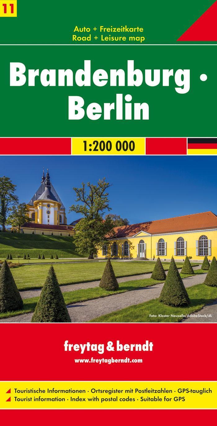 Thumbnail - Brandenburg - Berlin, Autokarte 1:200.000 (land-)karte Gefalzt Deutsch