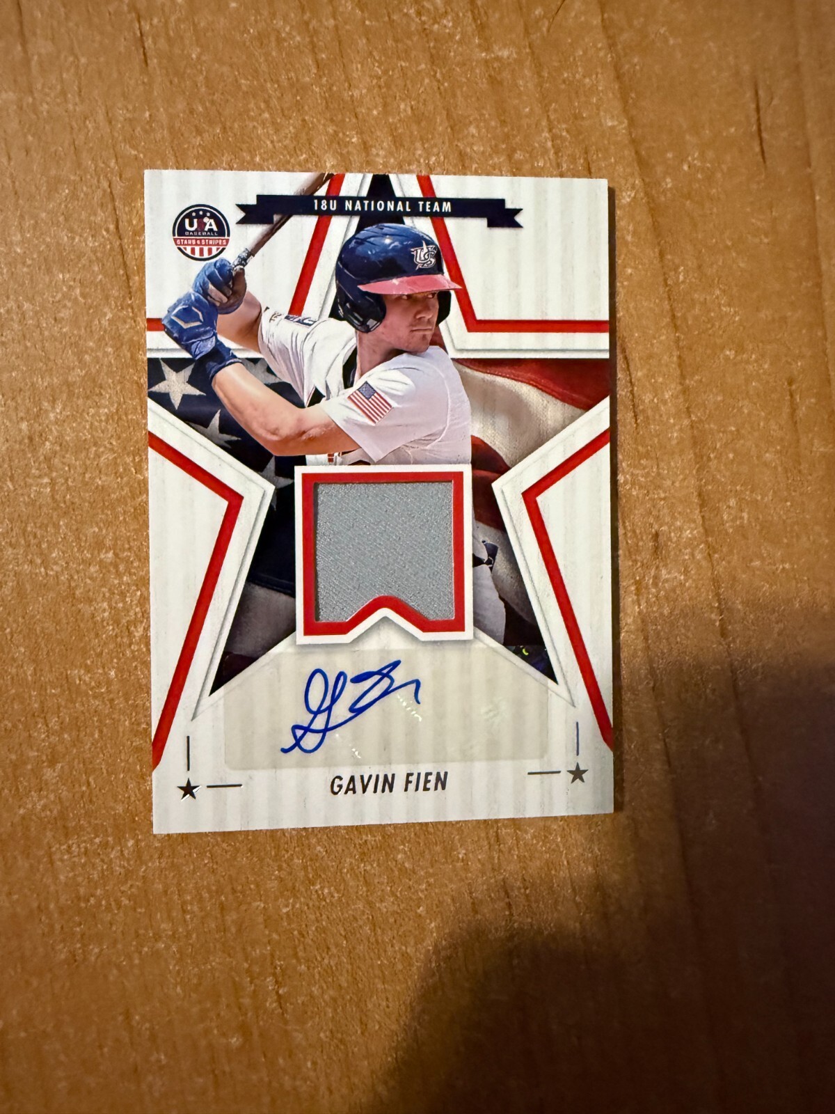 2025 Panini Stars & Stripes - Gavin Fien - 18UTeam USA Auto Relic