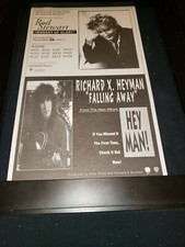 Rod Stewart/Richard Heyman Rare Original Radio Promo Poster Ad Framed!