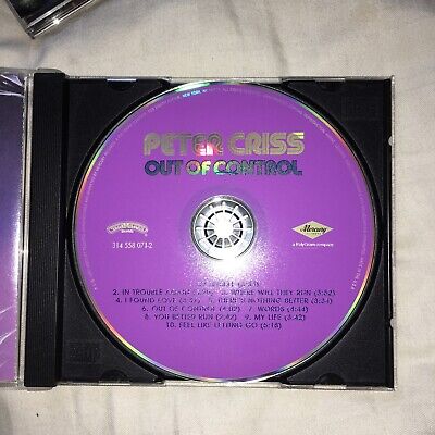 Out of Control by Peter Criss (CD, Apr-1998, Mercury) Kiss Out of Control by Peter Criss (CD, Apr-1998, Mercury) Kiss