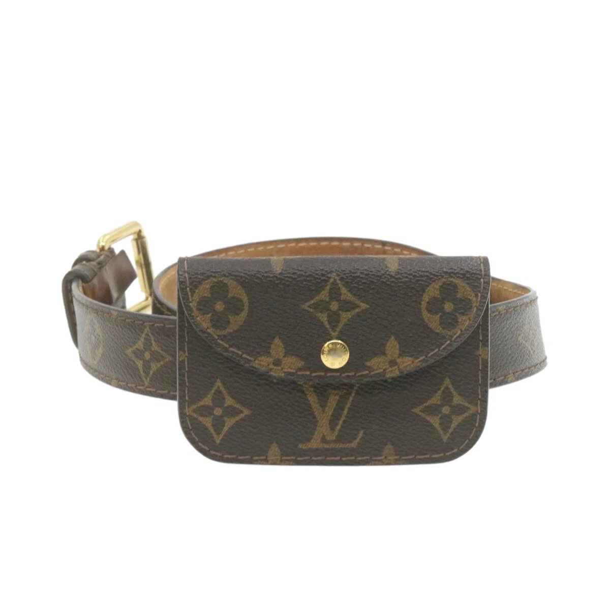 LOUIS VUITTON Monogram Ceinture pochette Belt M6948 LV Auth am660g
