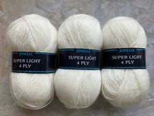 Joblot Jonelle John Lews Super Light 4ply 3 x 50g 50% Wool 50% Acrylic