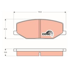 TRW GDB383 Bremsbeläge Bremsklötze Vorne für Suzuki