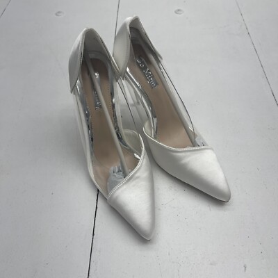ASOS Be Mine Bridal Enora Mixed Ivory Satin Heels Women's New