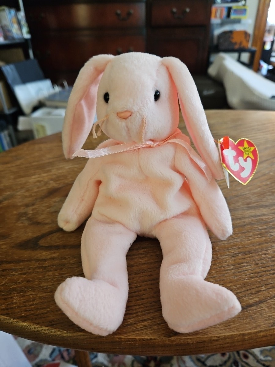 1996 Retired TY Beanie Baby- Hoppity the Bunny - April 3, 1996