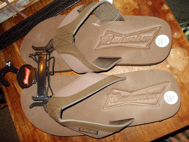 budweiser flip flops