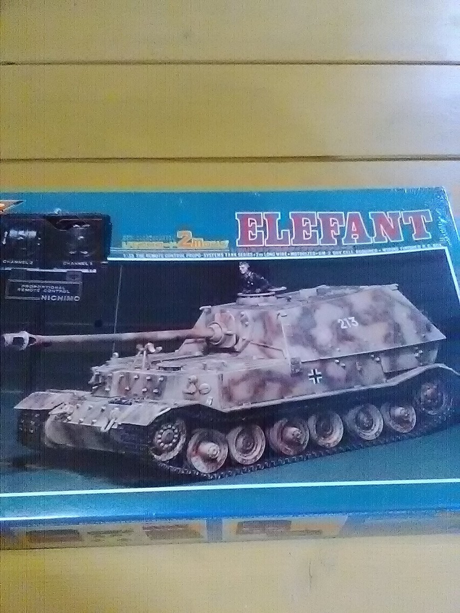 Nichimo German Elephant tank model remote control 1/35 new sealed