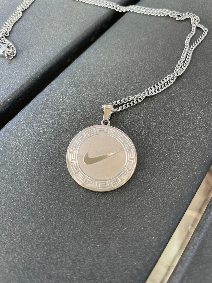 NEW Nike SILVER NECKLACE Stainless Stee 20