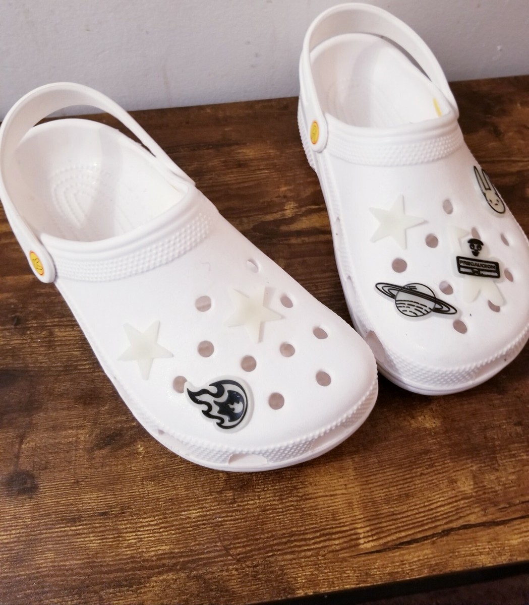 mens crocs sz Special edition X bad bunny glow in the dark
