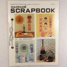 Craft Book Household Macrame Scrap Book Macrame Instruction Book #41001151