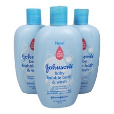 3 - Johnson Johnson's Baby Bubble Bath Gentle No Tears ORIGINAL Formula HTF