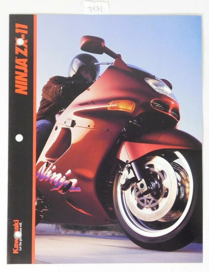 1993 Kawasaki ZX 1100 D1 Ninja Brochure Dealer Sales Literature 93