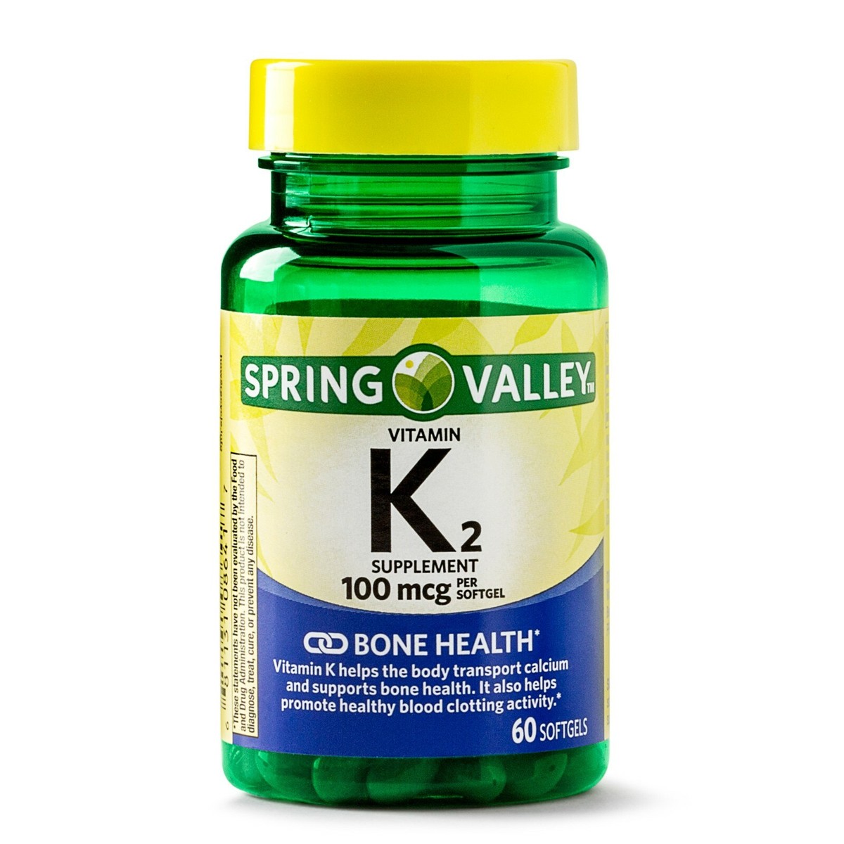 Spring Valley Vitamin K2 Softgels, 100 mcg, 60 Count..+ | eBay