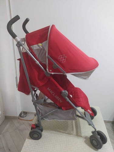 Passeggino leggero Maclaren Quest Rosso usato ottime condizioni - Foto 5 di 12