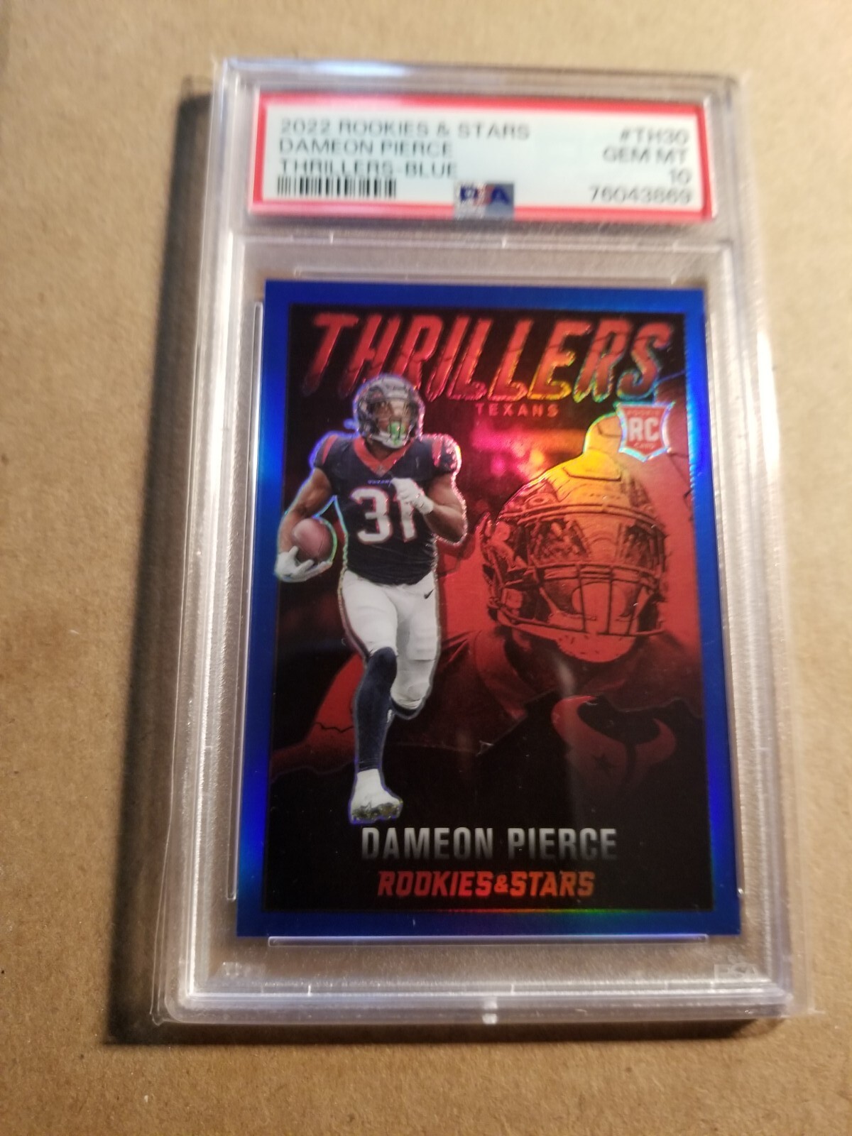Dameon Pierce Panini Rookies & Stars Thrillers #TH30 Blue