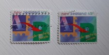 Complete New Zealand used stamp set: 1994/5 Postal Service