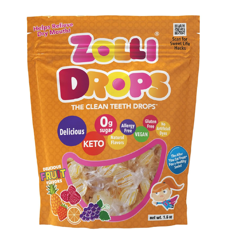 Zollipops | Clean Teeth Zolli Drops Anti Cavity, Sugar Free Candy with Xylitol