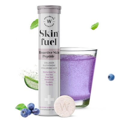 Wellbeing Nutrition Skin Fuel | Glutathione & Collagen 15 Tablets | Skin Glow