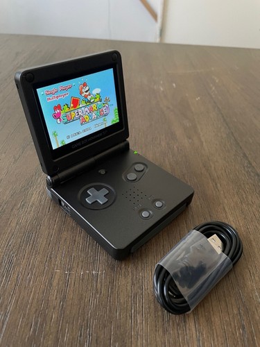 Nintendo GameBoy Game Boy Advance SP IPS V5 Backlit Screen Black Graphite