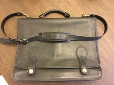 Vtg Schlesinger Black Briefcase Made In USA