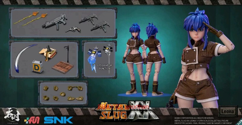 TUNSHI STUDIO1/12SNKメタルスラッグ XX レオナTS-012 TUNSHI Studio TS-012 Metal Slug XX Leona Heidern 1/12 Action